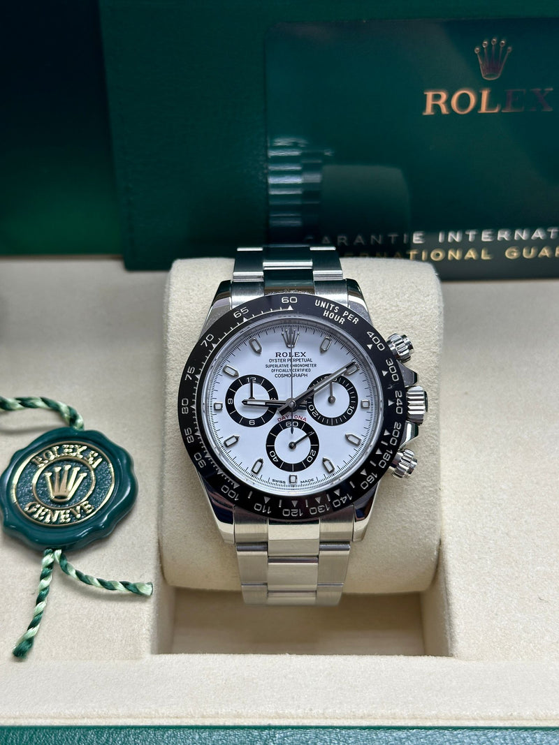 Rolex Cosmograph Daytona 40mm Ceramic Bezel White "Panda" Dial - 126500LN - New 2025
