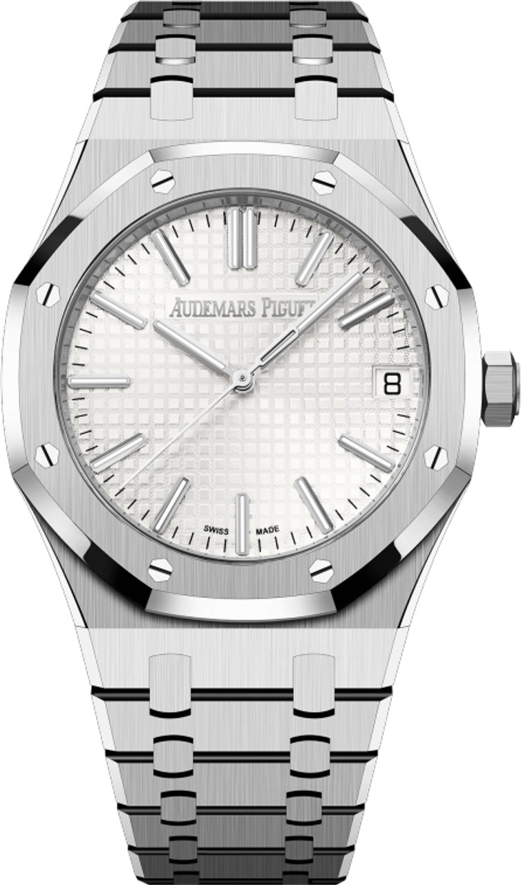 Audemars Piguet 41mm White Dial Royal Oak 50th Anniversary 15510ST.OO.1320ST.03
