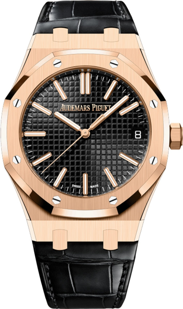 Audemars Piguet Royal Oak 41mm Rose Gold Black Dial 15510OR.OO.D002CR.02