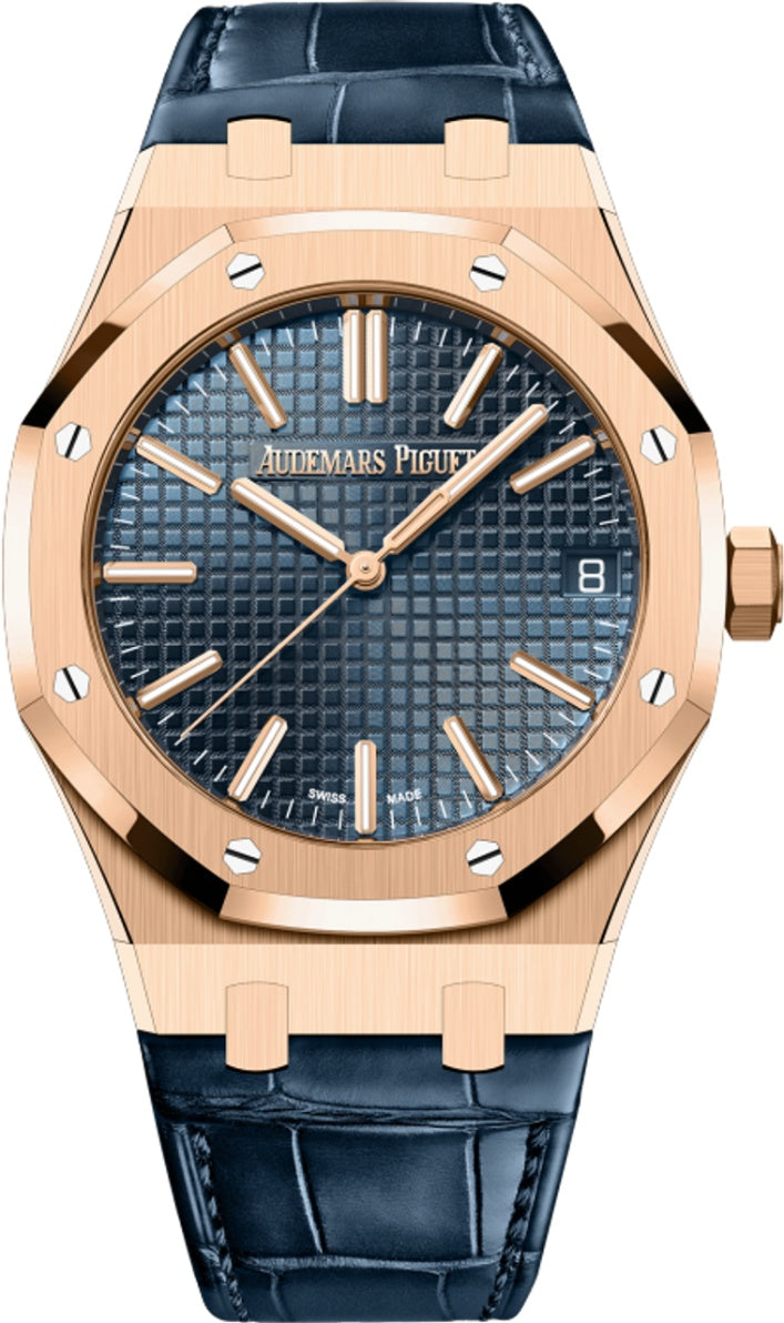 Audemars Piguet Royal Oak 41mm Rose Gold Blue Dial 15510OR.OO.D002CR.02