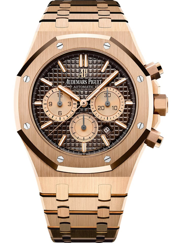 Audemars Piguet Royal Oak Chronograph 41mm Rose Gold Brown Chocolate