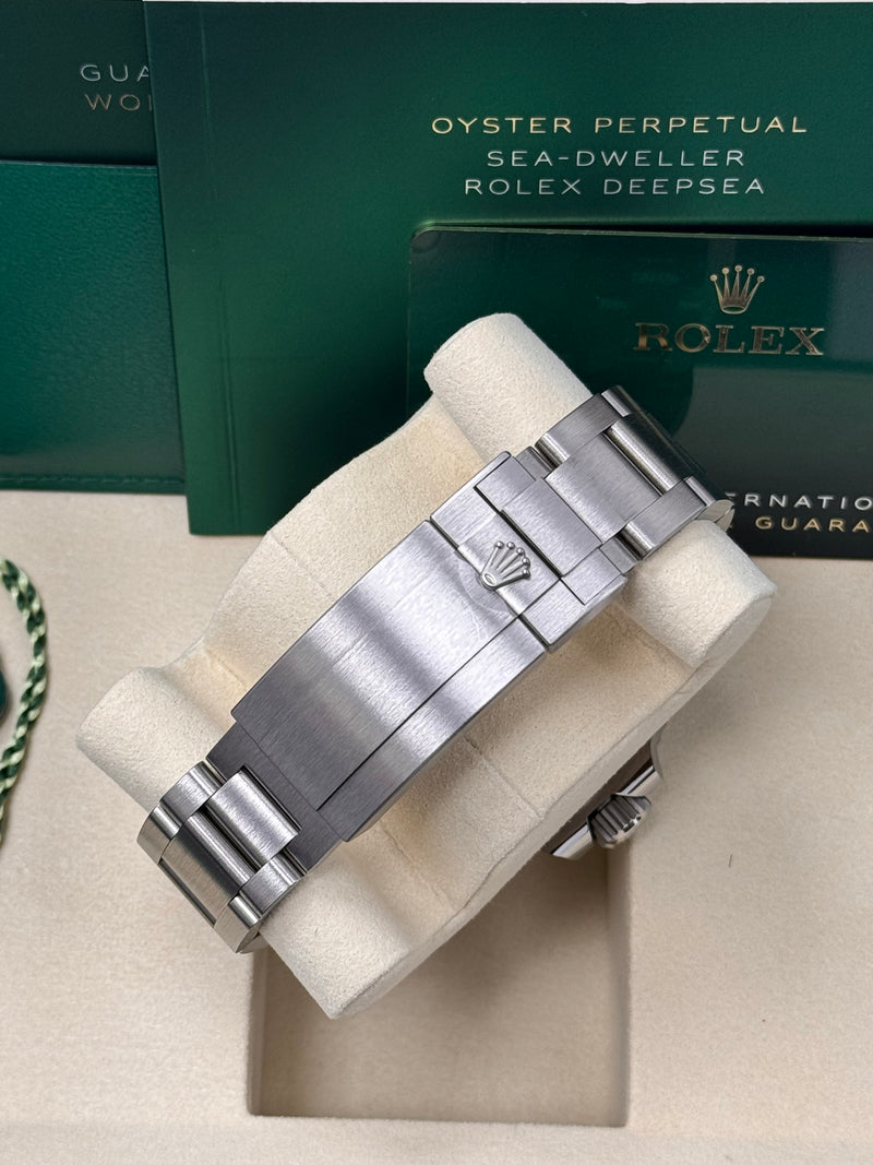 Back of Oyster Bracelet Showing Clasp and Rolex Crown Engraving – 126067