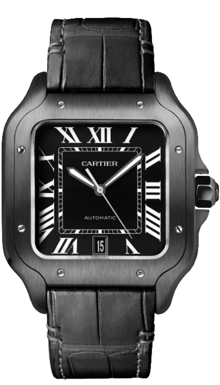 Cartier Santos Large ADLC Black Dial  - WSSA0039 - New 2026
