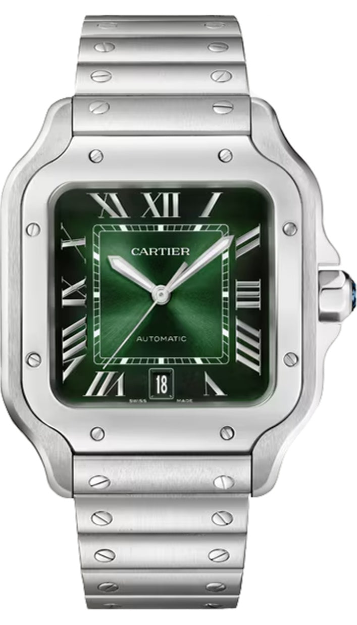 Cartier Santos Large Green Dial  - WSSA0062 - New 2026