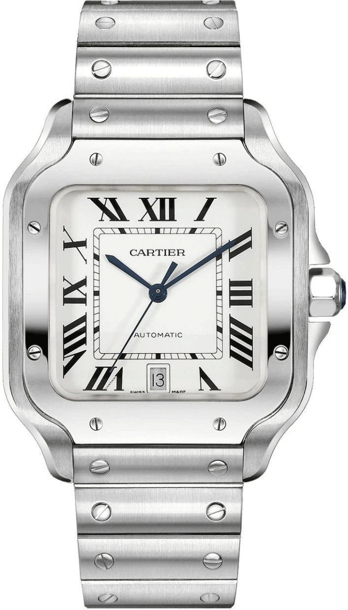 Cartier Santos Large White Dial  - WSSA0018 - New 2026