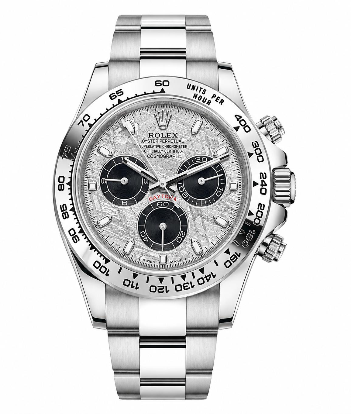 Rolex Daytona White Gold 40mm Meteorite Dial Oyster Bracelet 116509