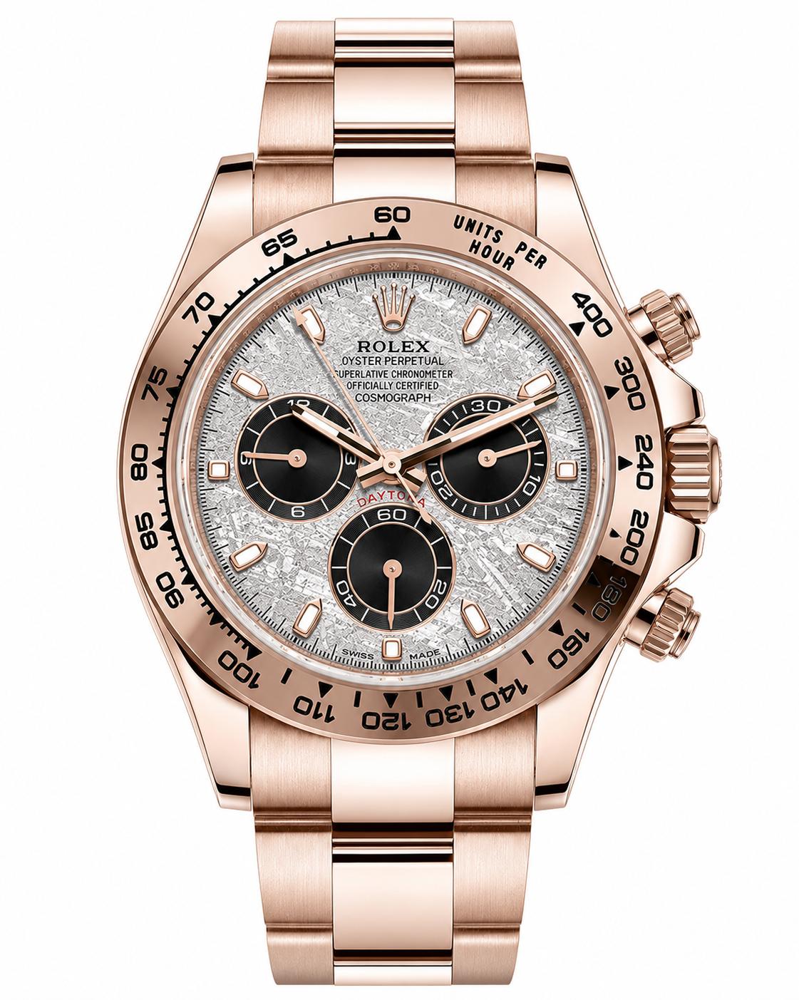 Rolex Daytona Rose Gold Meteorite Dial Oyster Bracelet 116505