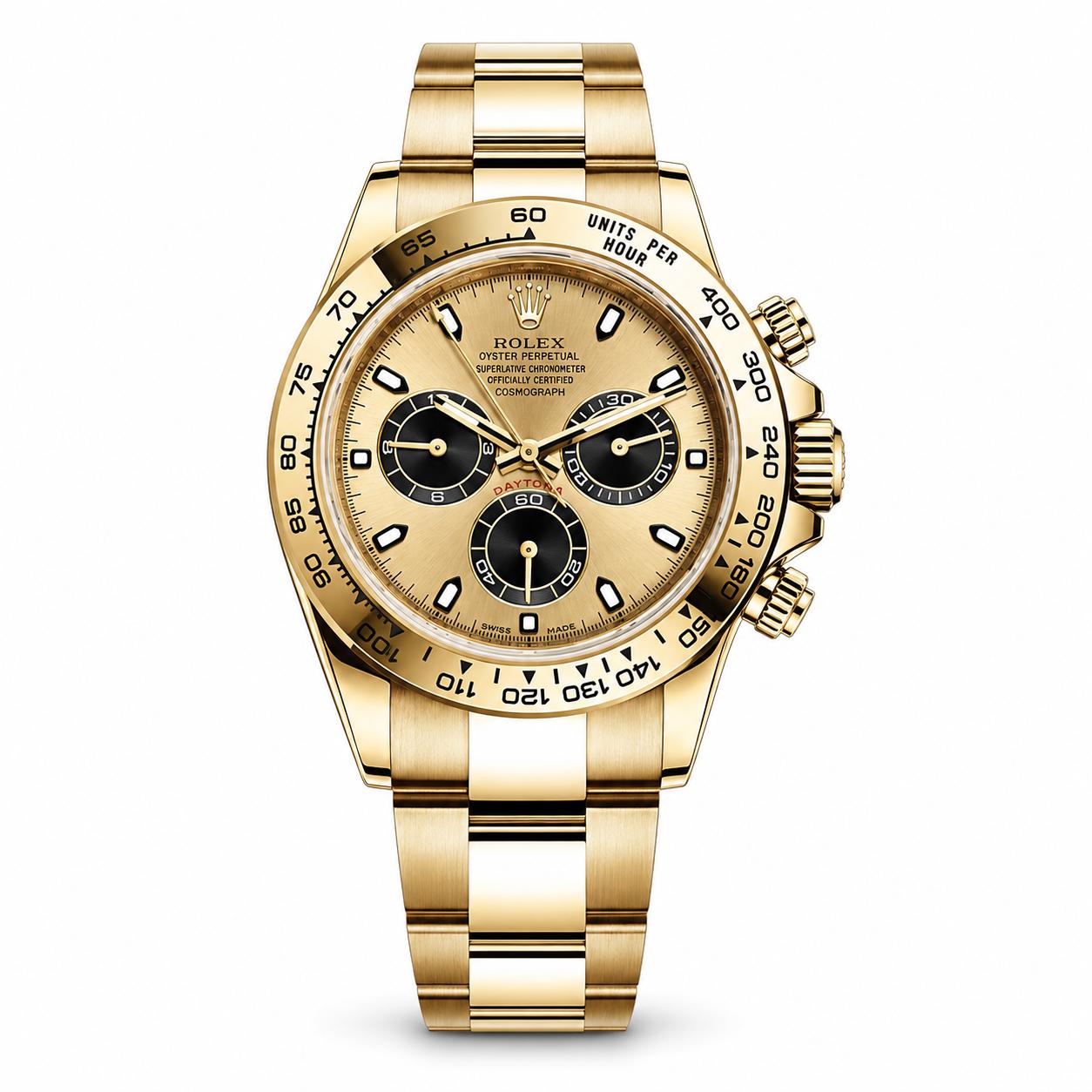 Rolex Daytona Yellow Gold Champagne Dial Oyster Bracelet 116508 - 2022