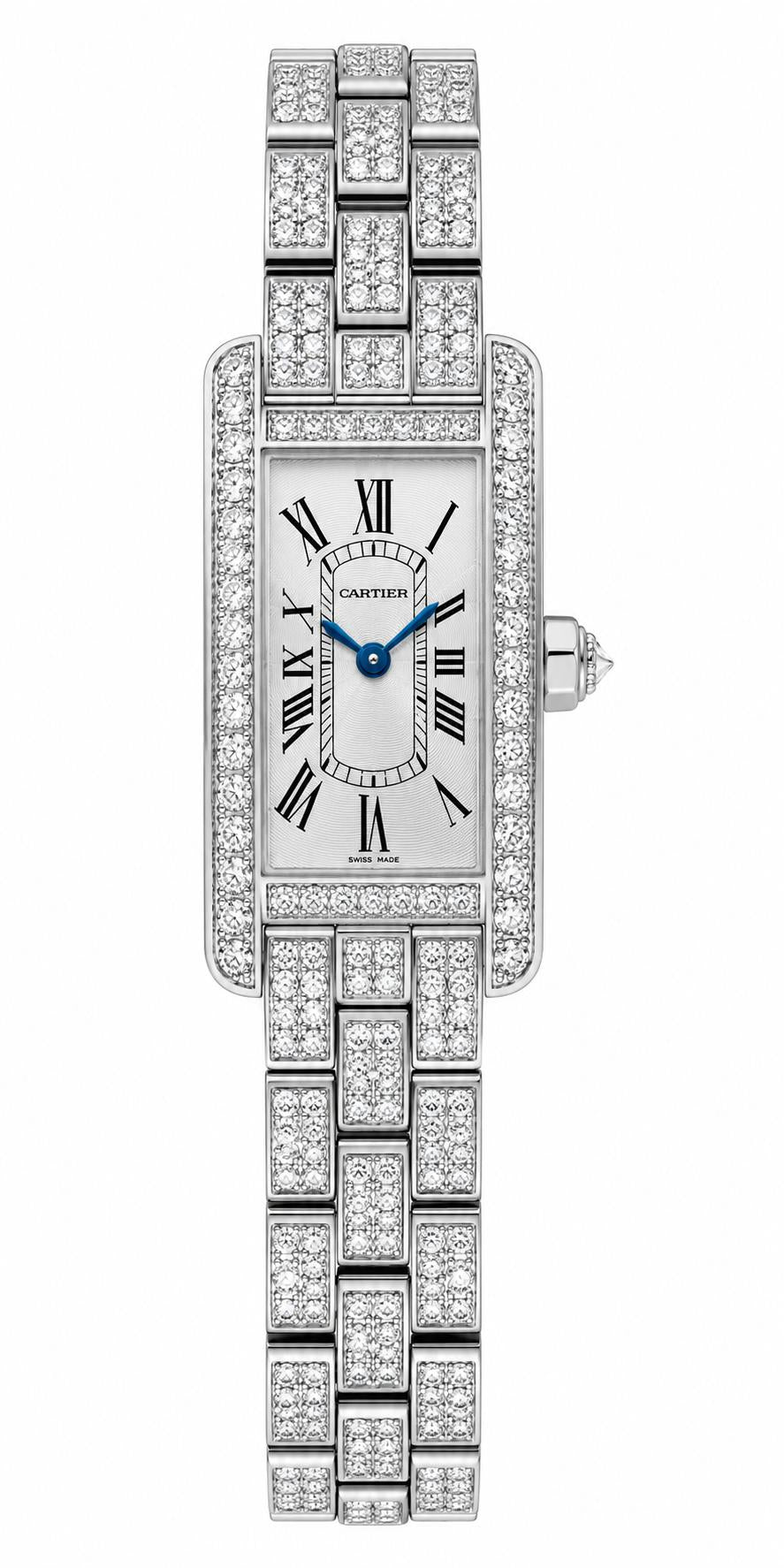 Cartier Tank Americaine 15.2mm x 28.0mm Diamonds WJTA0060 - New 2026