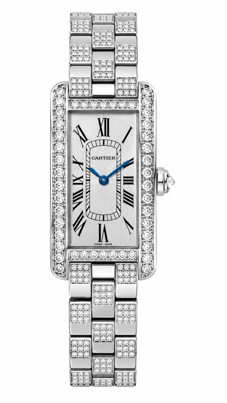 Cartier Tank Americaine 27.9mm x 15.2mm Diamonds WJTA0067 - New 2026