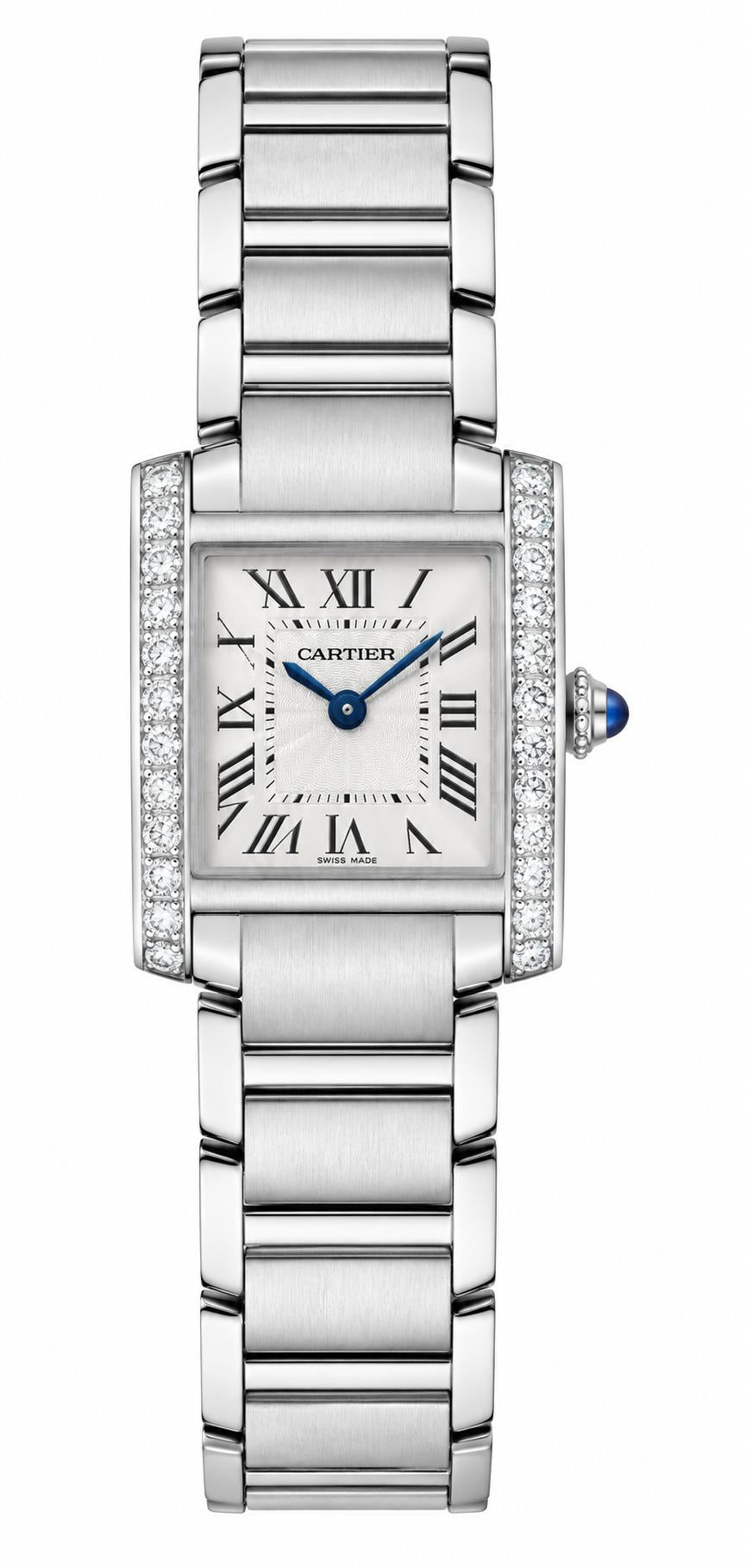 Cartier Tank Francaise Womens 25.7mmx 21.2mm Silver Dial W4TA0029 - New 2026