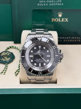 Close-Up of Black Dial and Chromalight Markers – Deepsea Challenge 126067