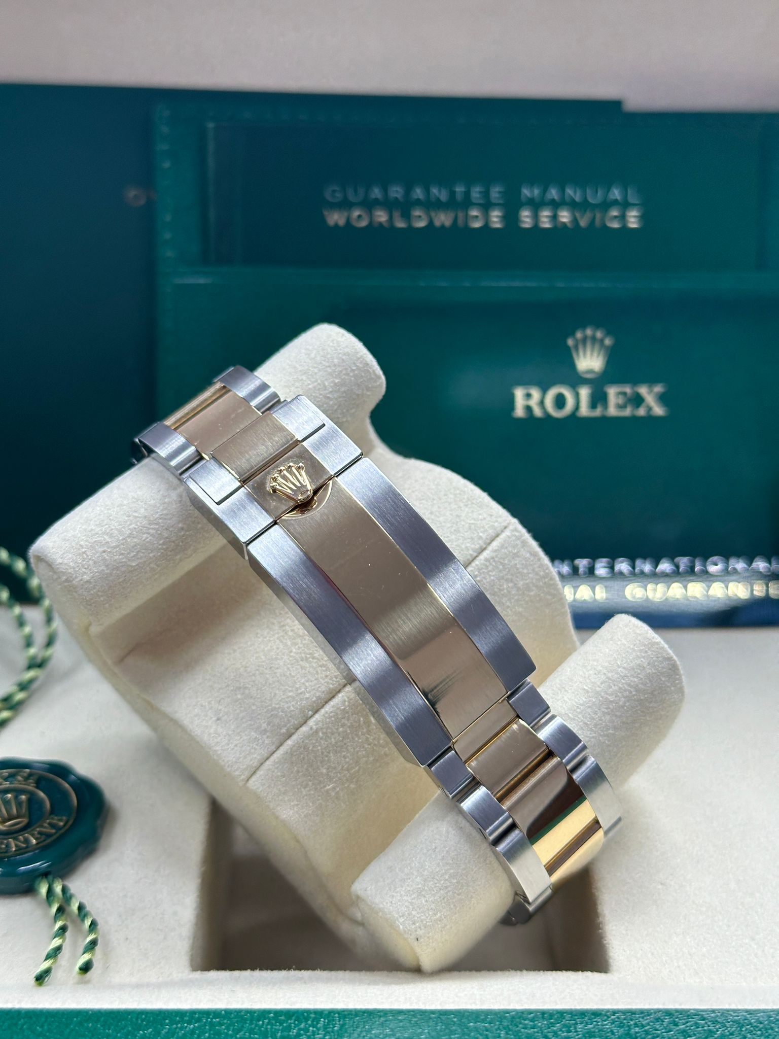 Close-Up of Triplock Crown and Cerachrom Bezel – Rolex Submariner 126613LB 2025