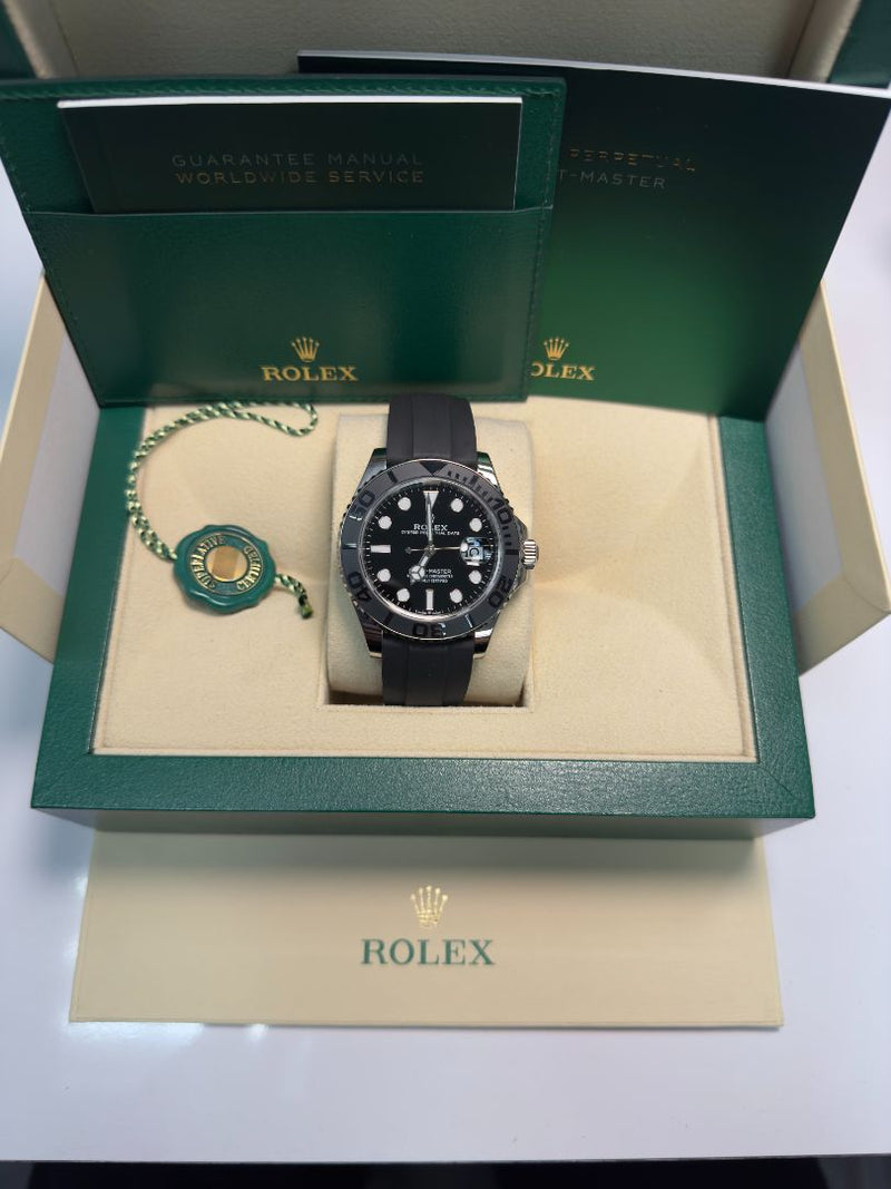 Rolex Yacht-Master 42mm White Gold Black Dial Oysterflex - 226659 - New 2024