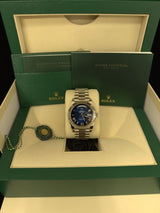 Rolex Day-Date "President" 40mm White Gold Blue Roman Ombre Dial - 228239 - New 2024