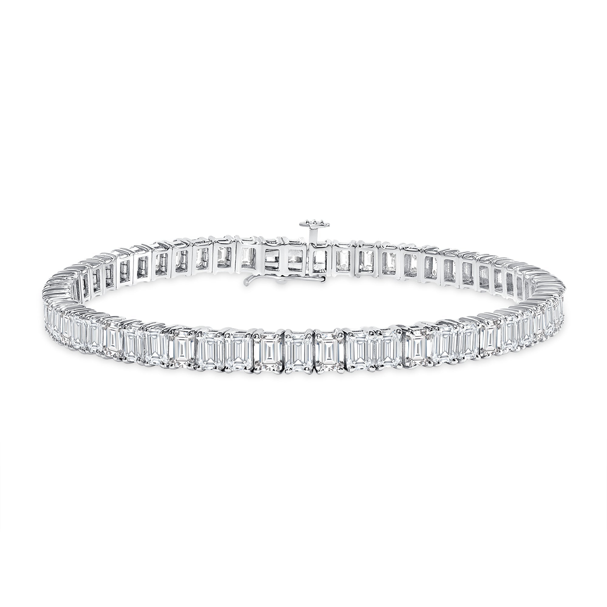 Diamond Tennis Bracelet - Emerald Cut Diamonds