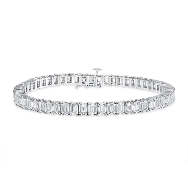 Diamond Tennis Bracelet - Emerald Cut Diamonds