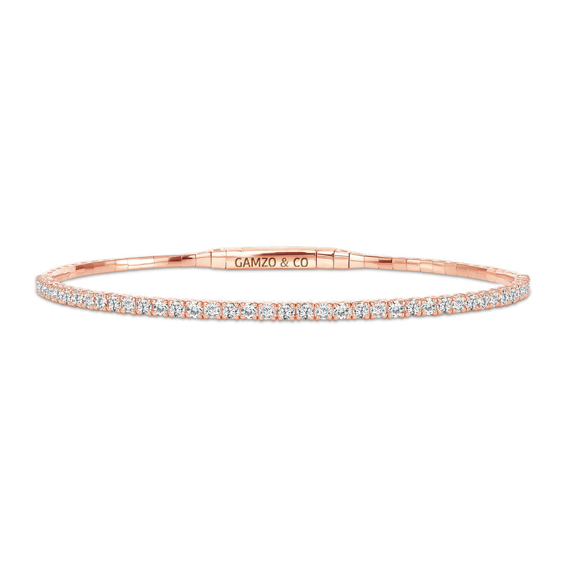 Rose Gold Diamond Bangle