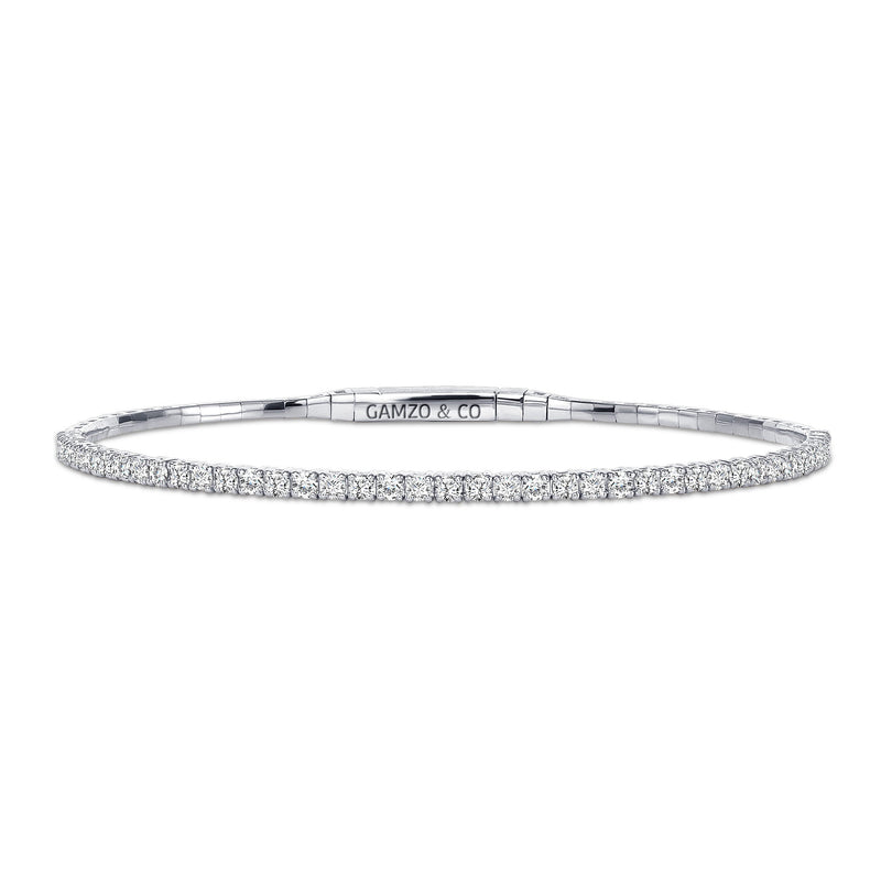 White Gold Diamond Bangle