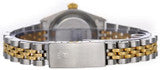Rolex Datejust 26mm Two-Tone Yellow Gold Fluted Bezel White Factory Index Dial Jubilee - 69173