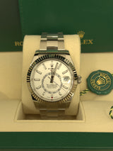 Rolex Sky-Dweller 42mm Stainless Steel White Dial Oyster - 336934 - New 2024