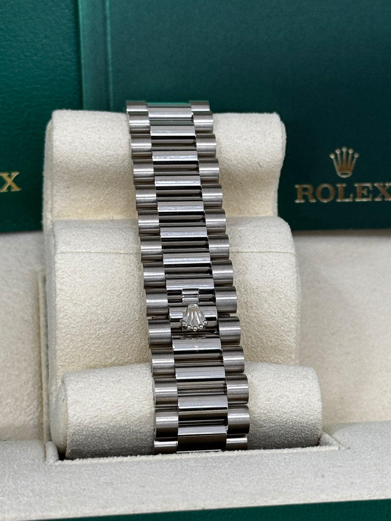 Rolex Day-Date "President" 40mm White Gold Blue Roman Ombre Dial - 228239 - New 2024