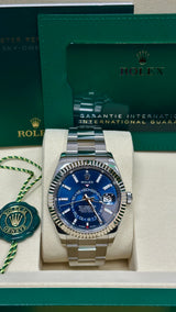 Rolex Sky-Dweller 42mm Stainless Steel Blue Dial Oyster - 336934 - New 2025