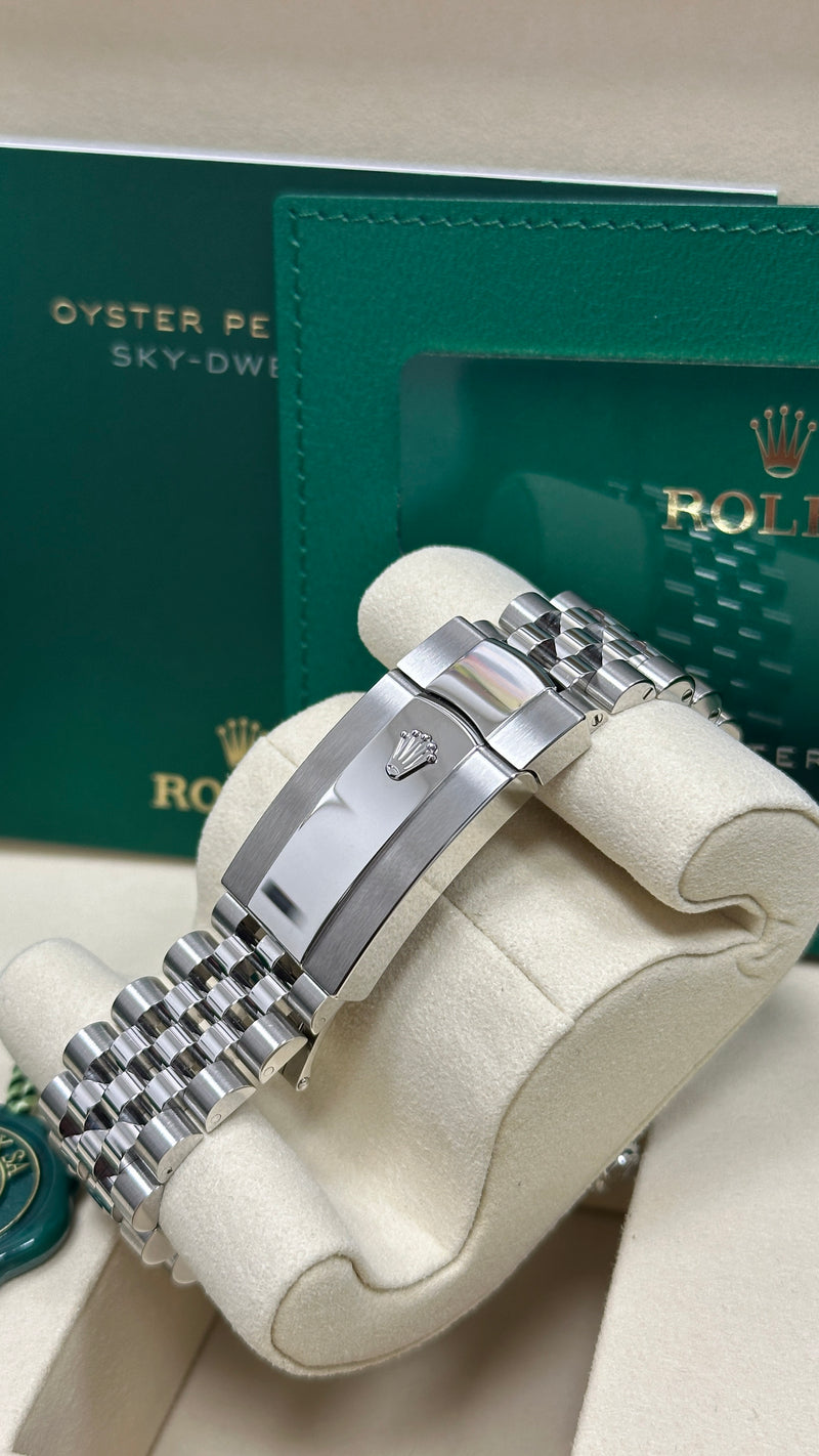 Rolex Sky-Dweller 42mm Stainless Steel Green Dial Jubilee - 336934 - New 2025