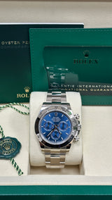 Rolex Cosmograph Daytona 40mm White Gold Blue Dial - 126509 - New 2025