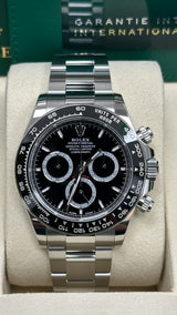 Rolex Cosmograph Daytona 40mm Ceramic Bezel Black Dial - 126500LN - New 2025