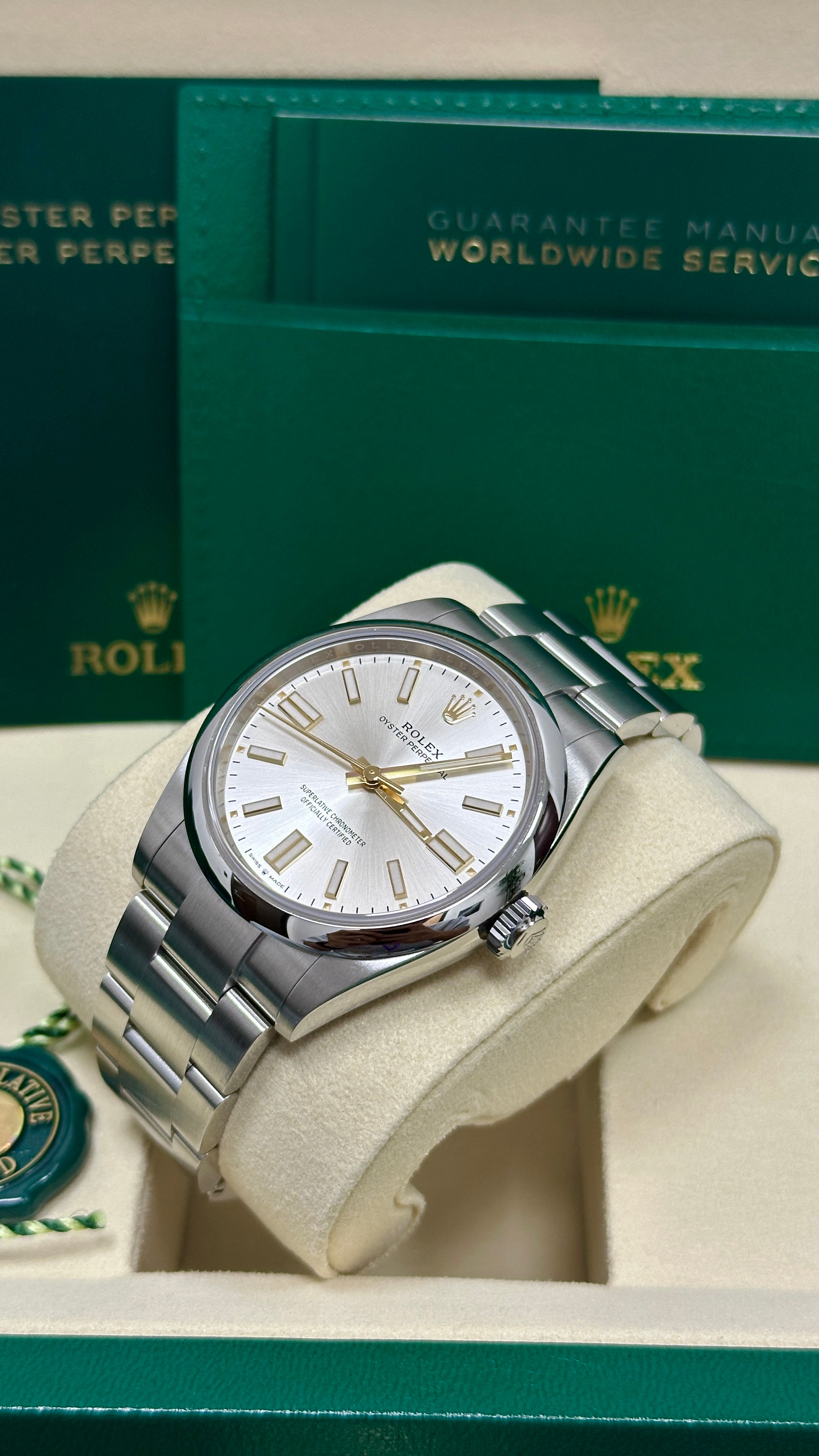 Rolex Oyster Perpetual 41mm Silver Dial Oyster Bracelet – 134300 – New