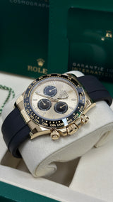 Rolex Cosmograph Daytona 40mm Yellow Gold Ceramic Bezel Champagne and Black "YML/Pikachu" Dial Oysterflex - 126518LN - New 2025