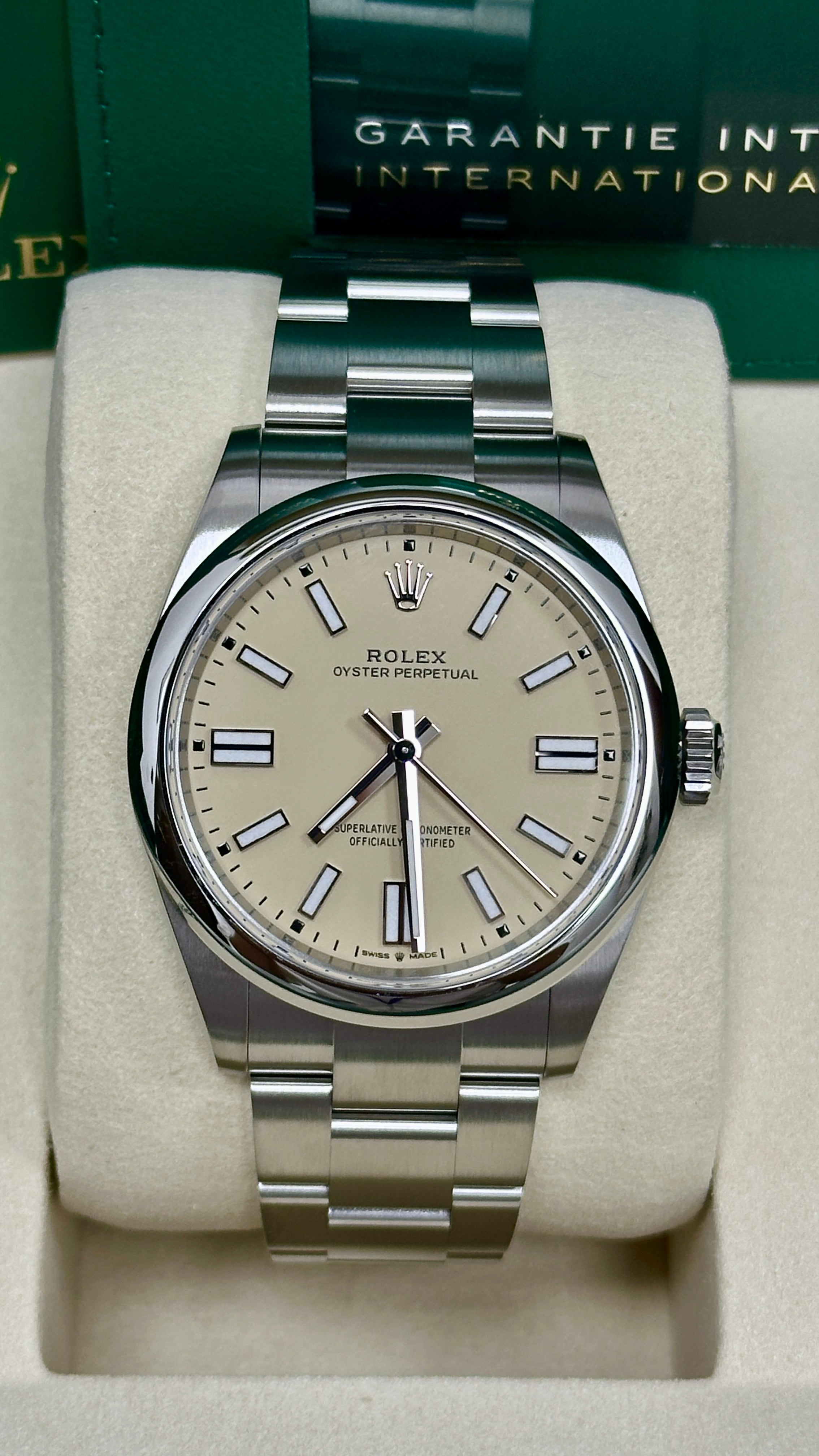Rolex Oyster Perpetual 41mm Beige Dial - 134300 - New 2025