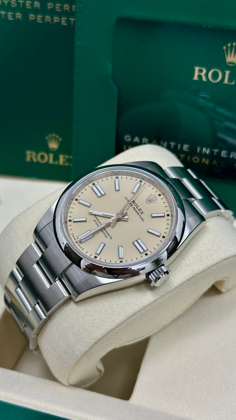 Rolex Oyster Perpetual 41mm Beige Dial - 134300 - New 2025