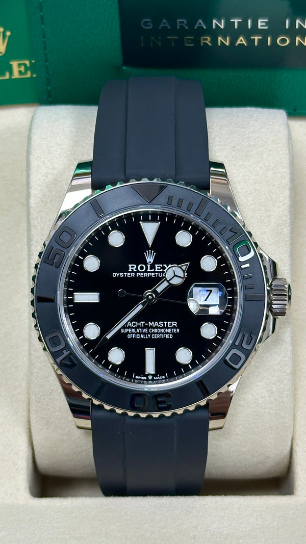 Rolex Yacht-Master 42mm White Gold Black Dial Oysterflex - 226659 - New 2025