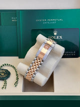 Rolex Datejust 41mm Two-Tone Everose Gold Fluted Bezel Sundust Diamond Dial Jubilee - 126331 - New 2025