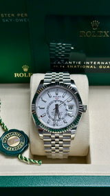 Rolex Sky-Dweller 42mm Stainless Steel White Dial Jubilee - 336934 - New 2025