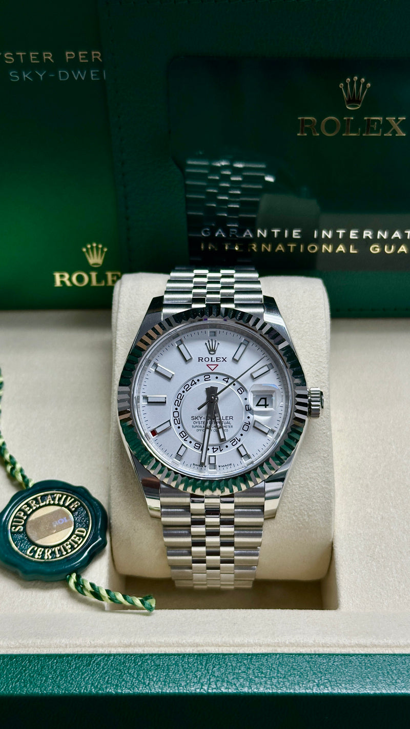 Rolex Sky-Dweller 42mm Stainless Steel White Dial Jubilee - 336934 - New 2025