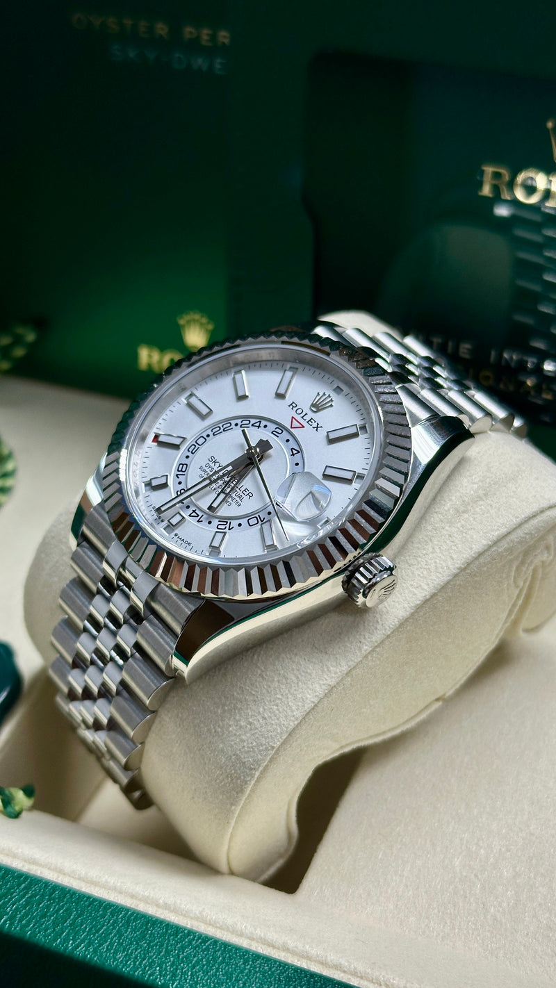 Rolex Sky-Dweller 42mm Stainless Steel White Dial Jubilee - 336934 - New 2025