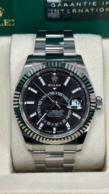 Rolex Sky-Dweller 42mm Stainless Steel Black Dial Oyster - 336934 - New 2025