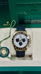 Rolex Cosmograph Daytona 40mm Yellow Gold Ceramic Bezel Meteorite Dial Oysterflex - 126518LN - New 2025