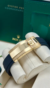 Rolex Cosmograph Daytona 40mm Yellow Gold Ceramic Bezel Meteorite Dial Oysterflex - 126518LN - New 2025