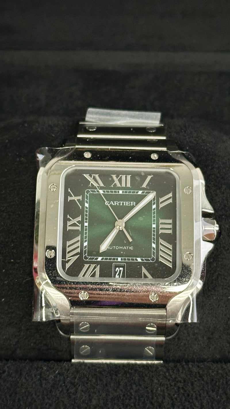 Cartier Santos Large Green Dial  - WSSA0062 - New 2025