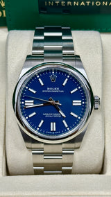 Rolex Oyster Perpetual 41mm Med Blue Dial - 134300 - New 2025