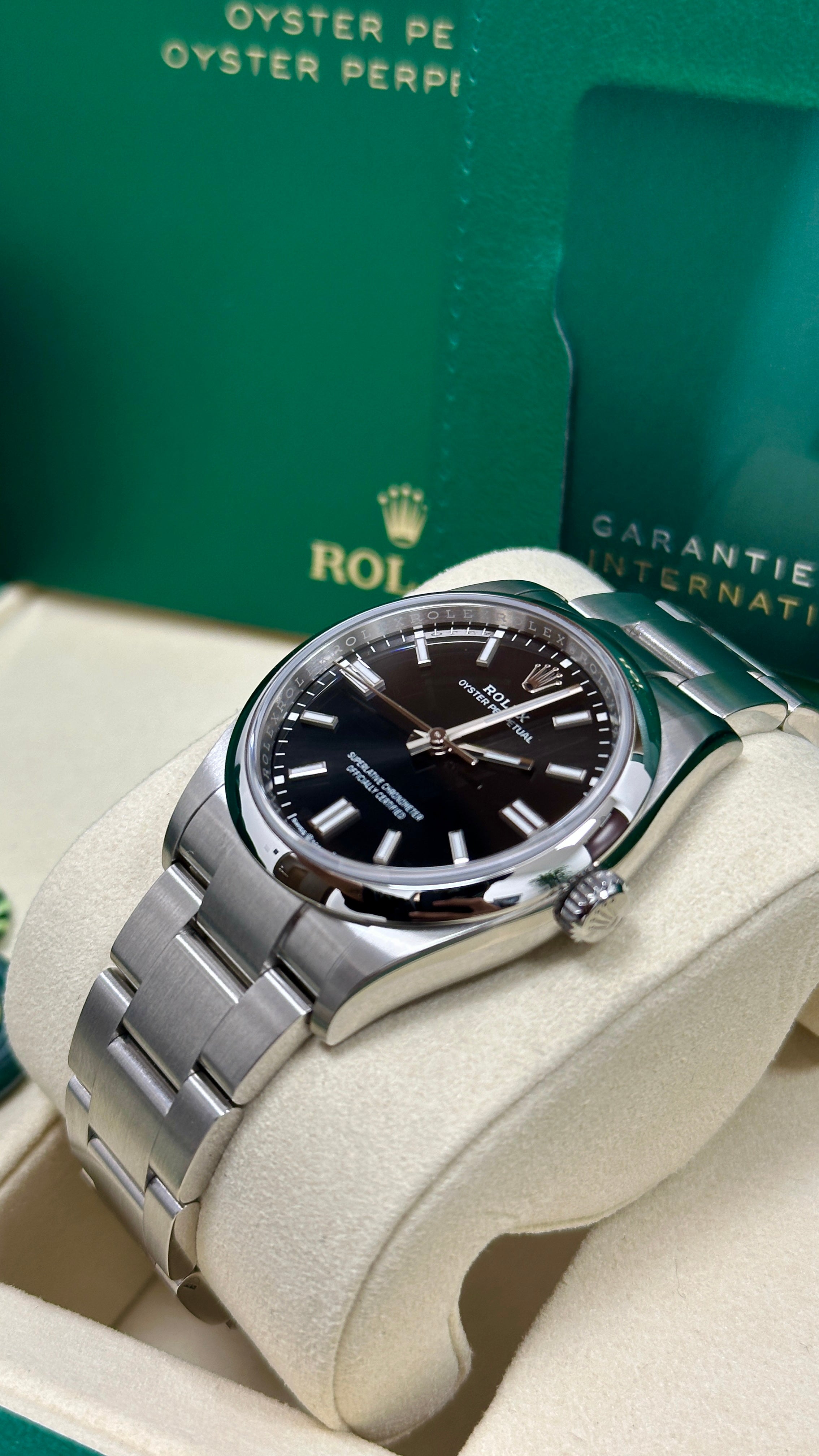 Rolex Oyster Perpetual 36mm Black Dial Oyster Bracelet – 126000 – New