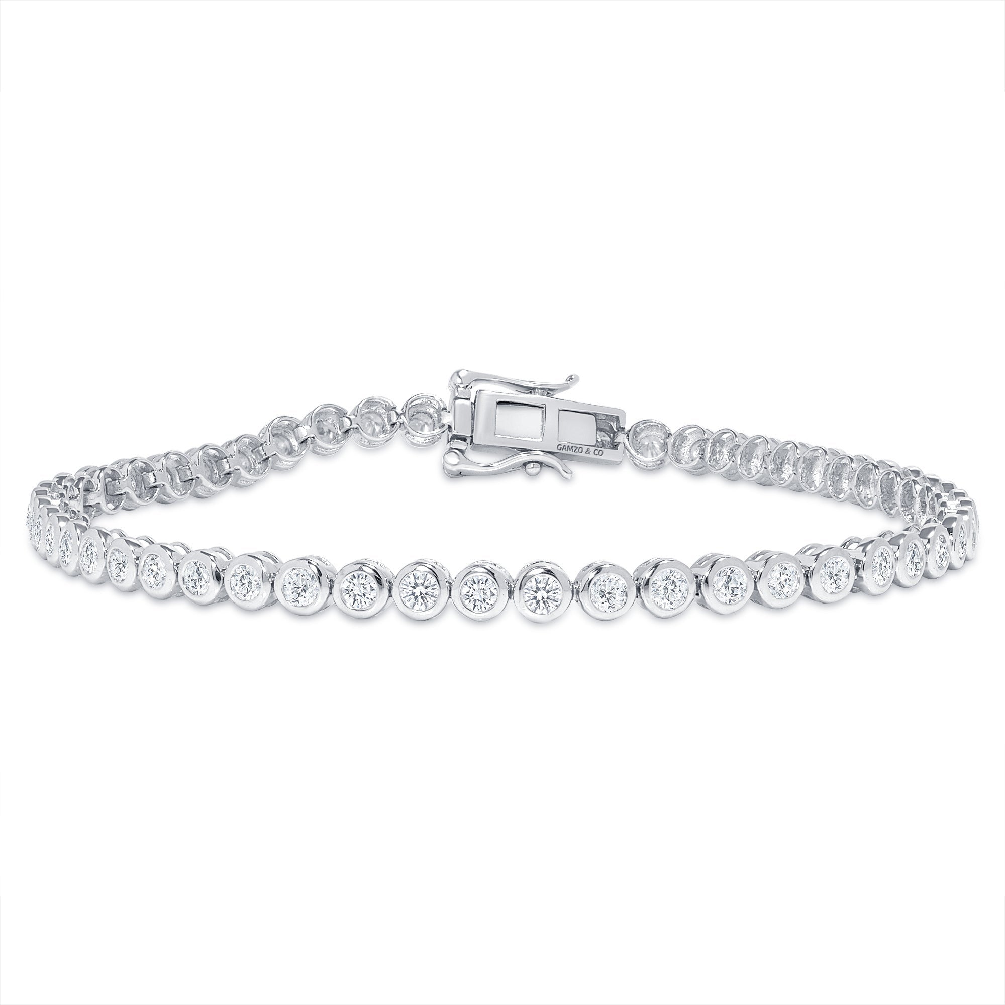 Natural Diamond Tennis Bracelet - Classic Round Cut