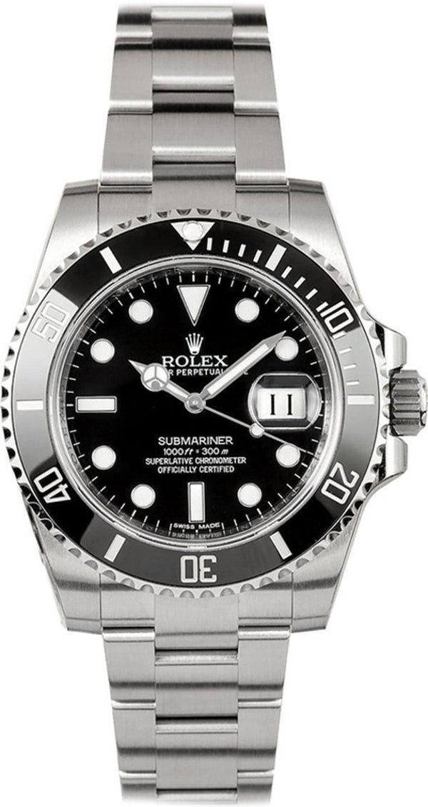 Rolex Submariner Date 40mm Ceramic Bezel Stainless Steel Pre-Owned No Papers - 116610ln