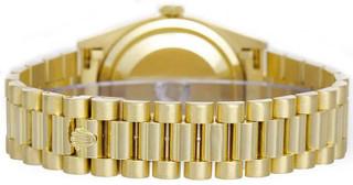 Rolex Day Date President 36mm Yellow Gold Fluted Champagne Diamond Dial 18038