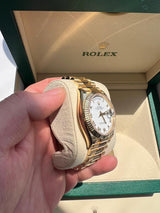 Rolex President Day Date Yellow Gold White Roman Dial 36mm - 128238 - New 2023