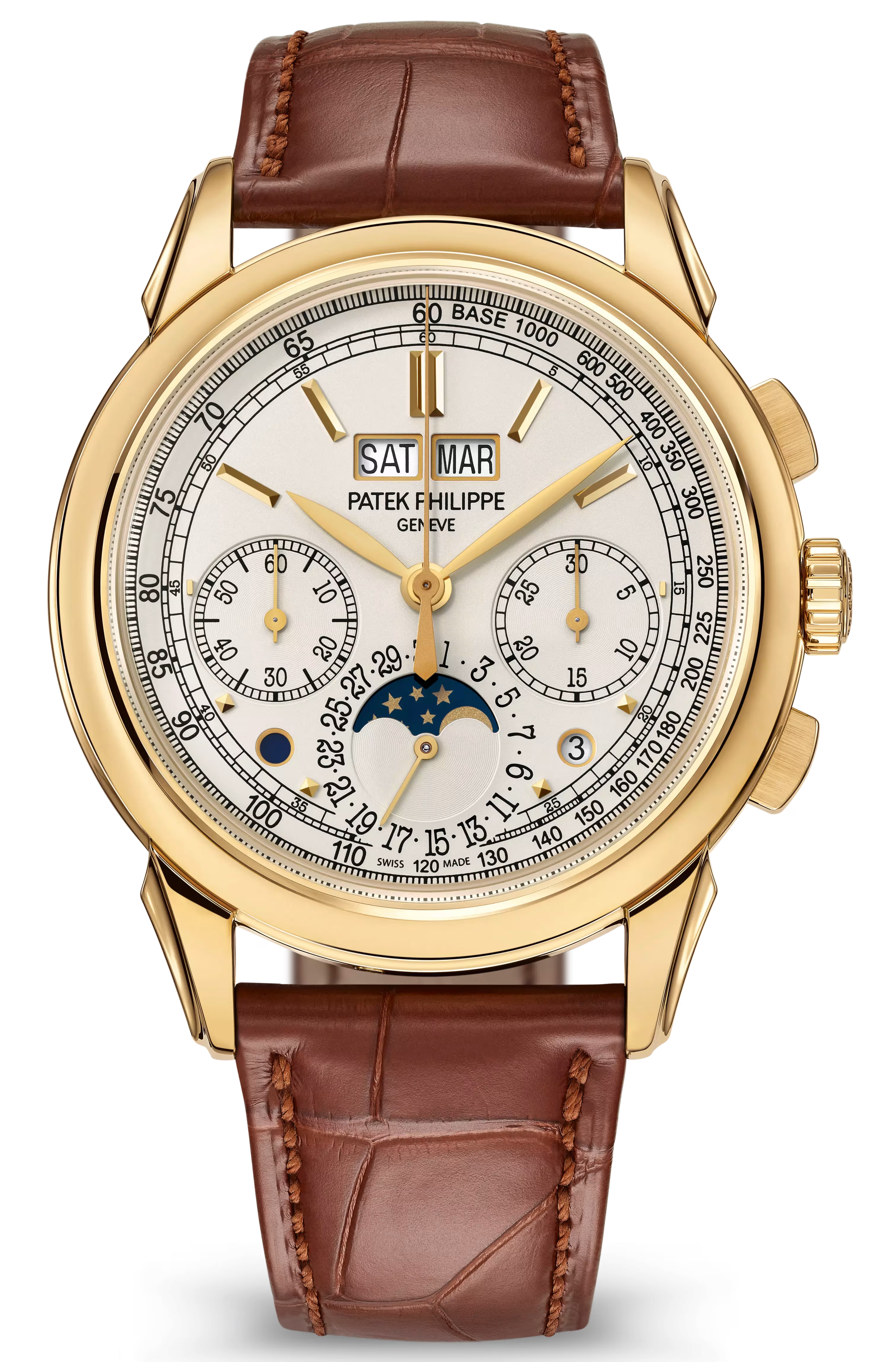 Patek Philippe Grand Complications Perpetual Calendar Chronograph 41mm Yellow Gold Silver Opaline Dial – 5270J-001
